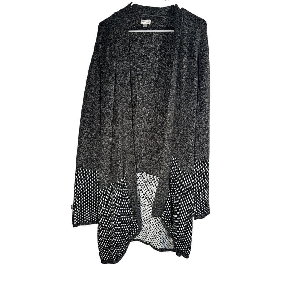 Avenue Open Front Draped Cardigan Sweater - Plus Size 26/28 - Picture 3 of 9